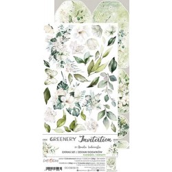 GREENERY INVITATION - FLOWERS - 6 x 12